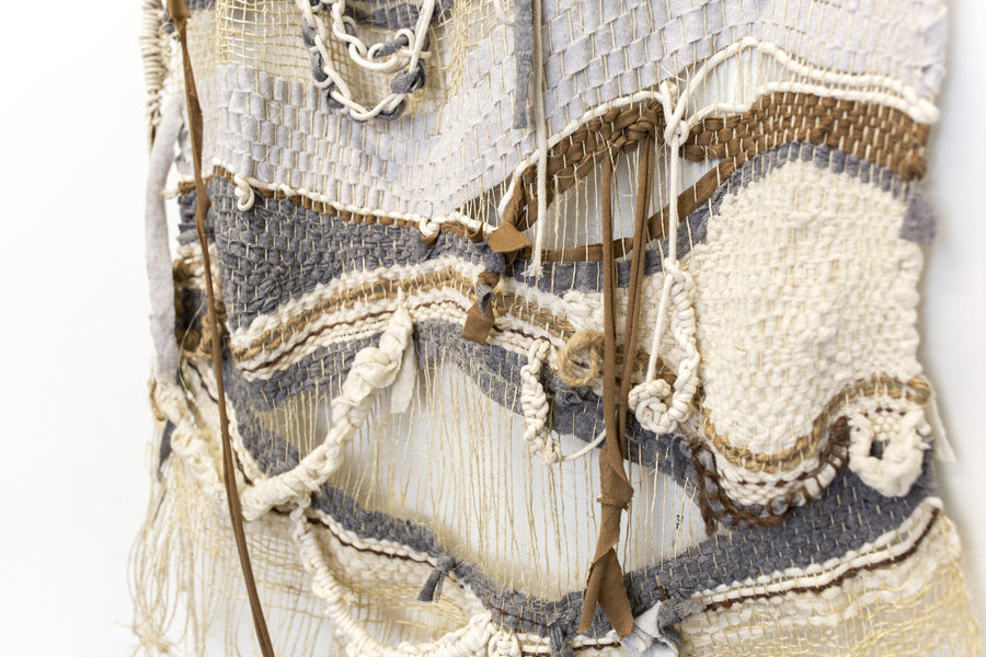 Wool, Sisal Rope, Cashmere and Cotton Tapestry - Waves